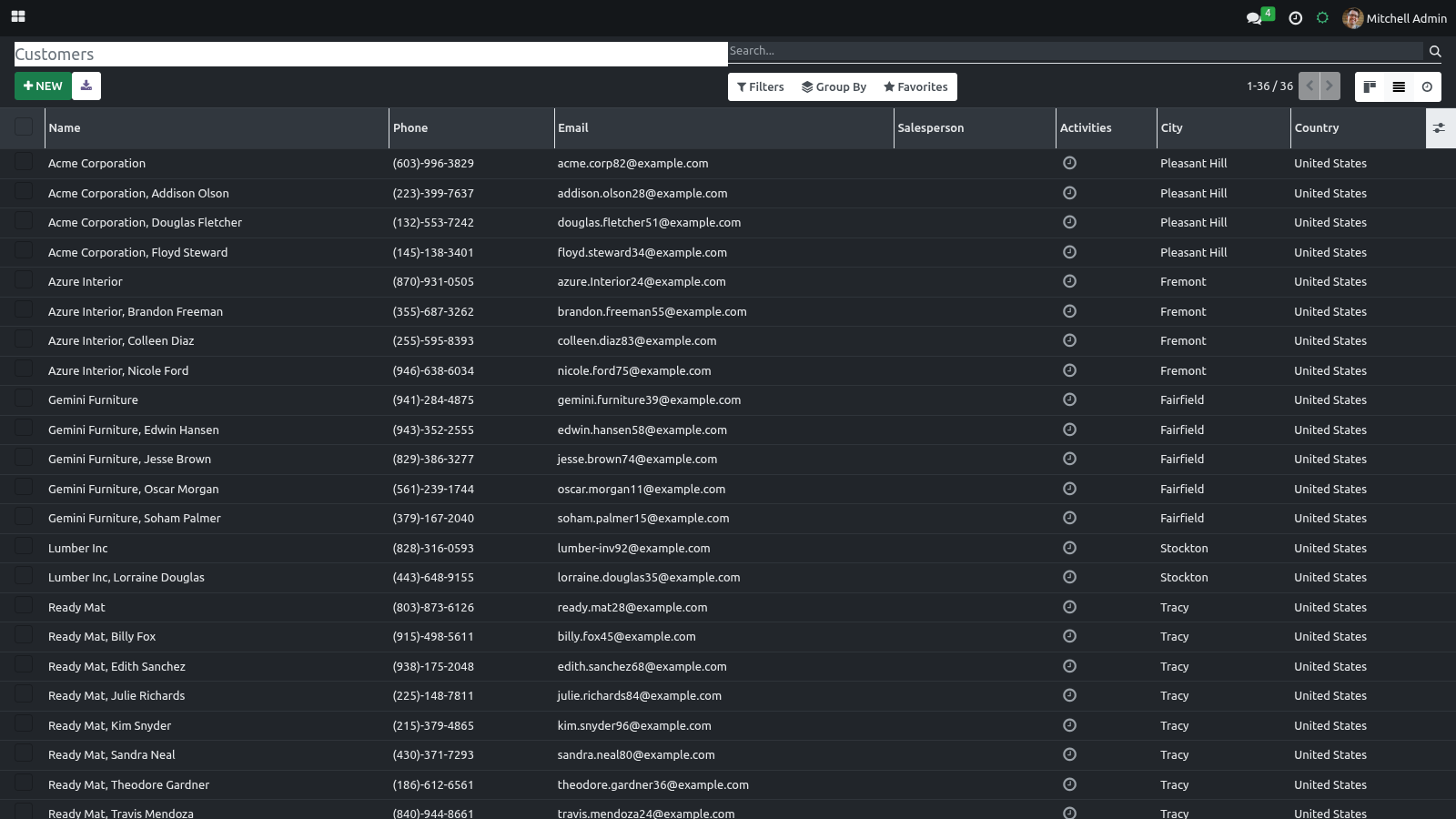 Shot crm dark - bambooforge_backend_theme