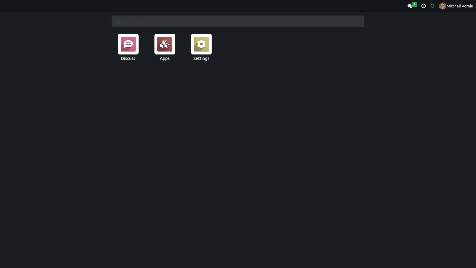 Shot home dark - bambooforge_backend_theme