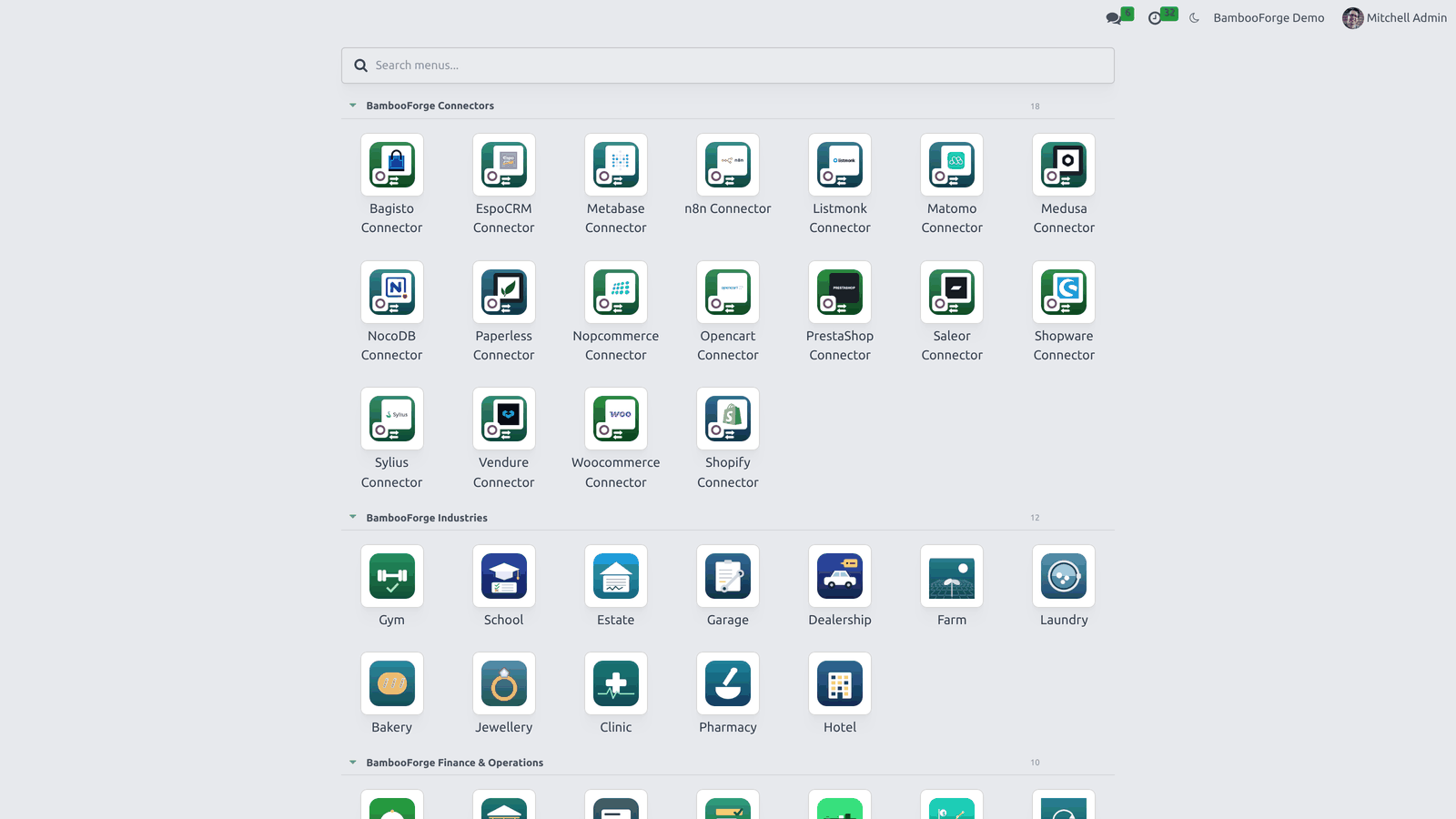 02 home menu - bambooforge_backend_theme_website