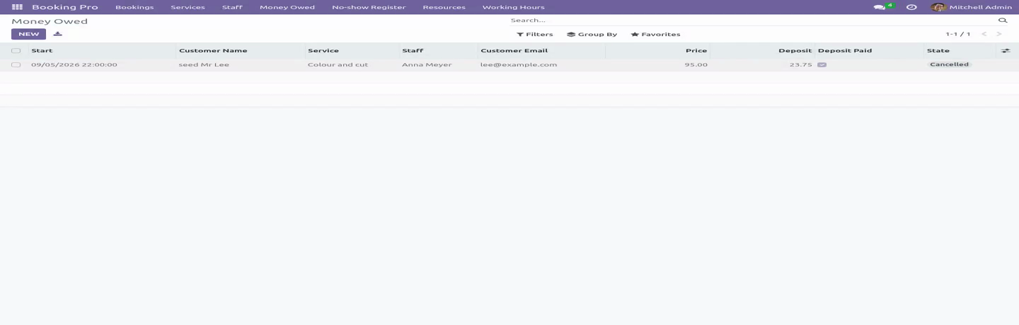Register - bambooforge_booking_deposit
