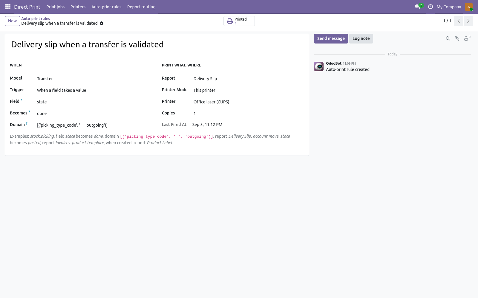 Auto print rule - bambooforge_direct_print