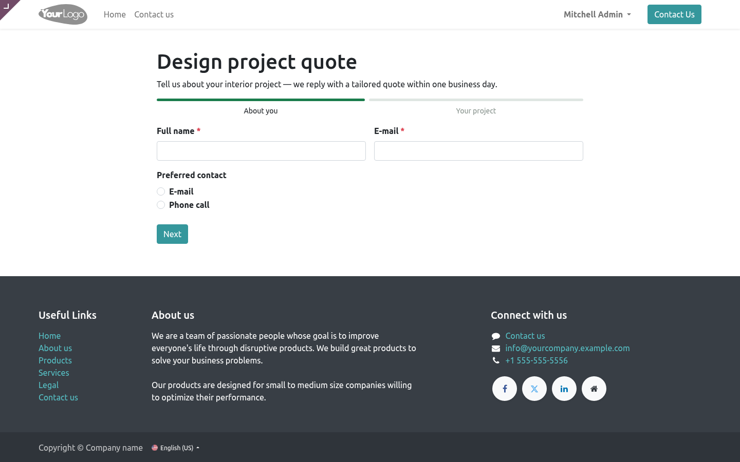 Form page - bambooforge_form_builder