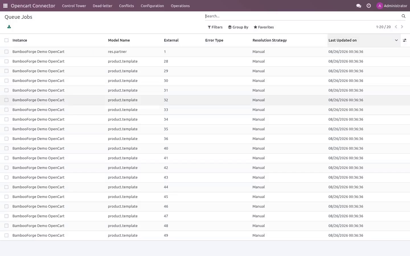 Video poster operations - bambooforge_opencart_connector