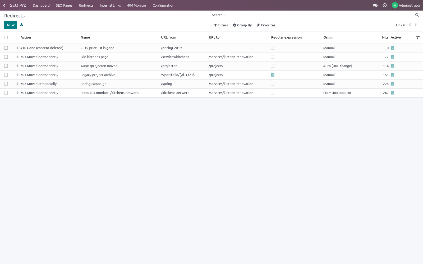 Redirects - bambooforge_seo_pro