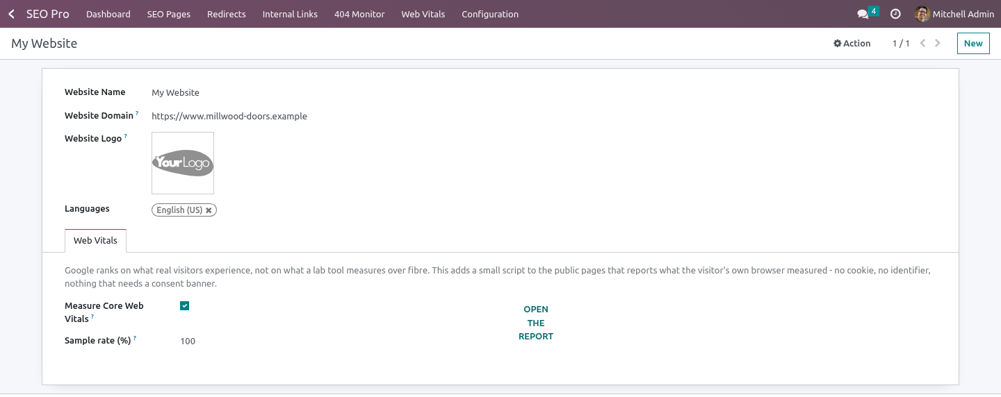 Settings - bambooforge_web_vitals
