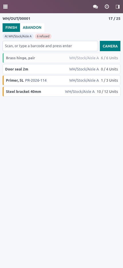Scanning - bambooforge_wms_scan