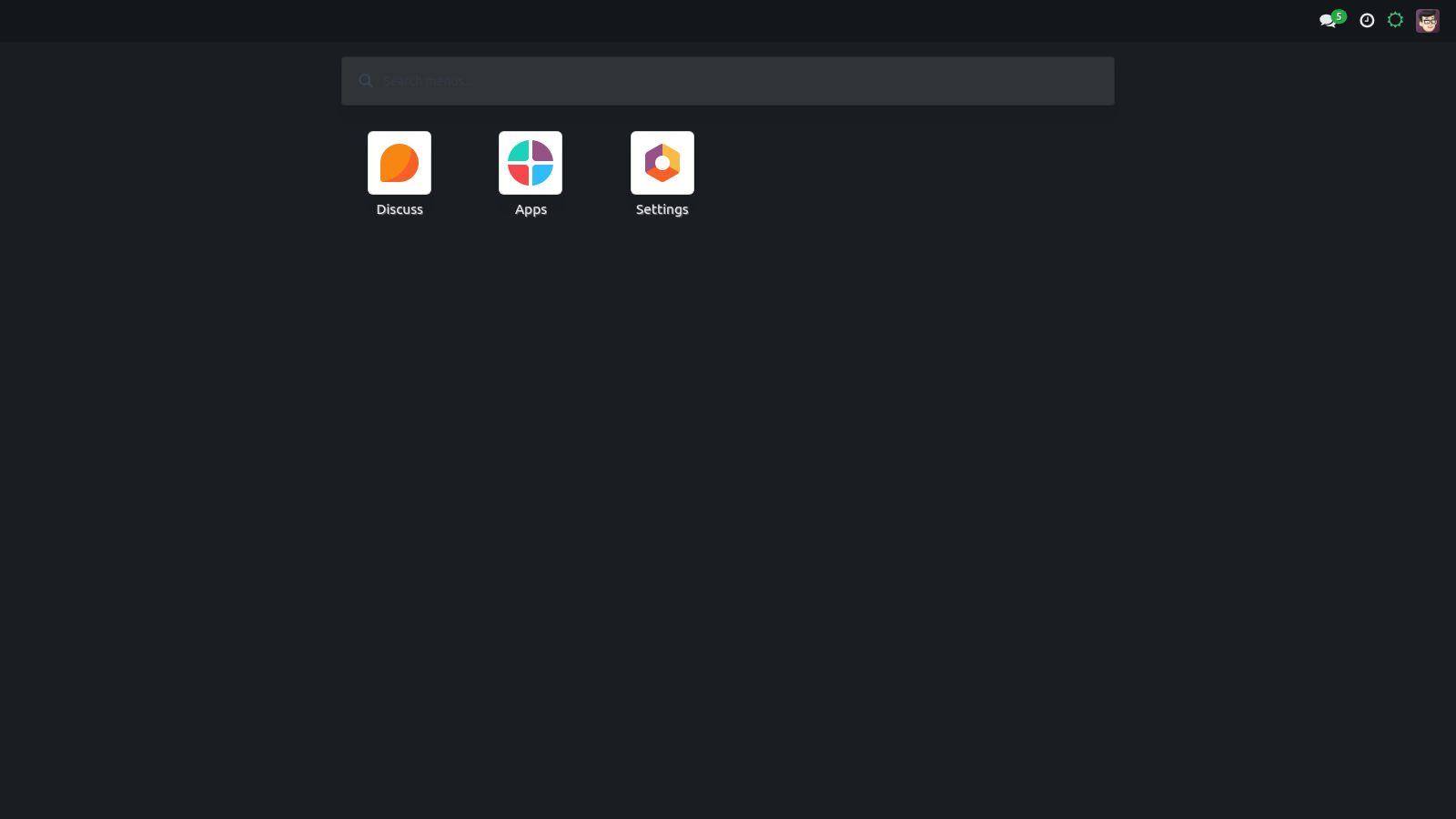 Shot home dark - bambooforge_backend_theme