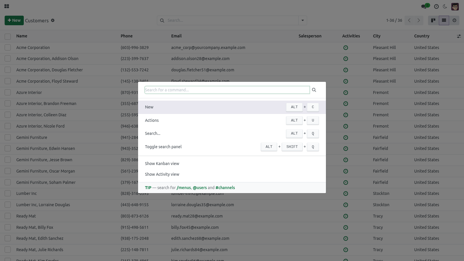 Shot palette - bambooforge_backend_theme