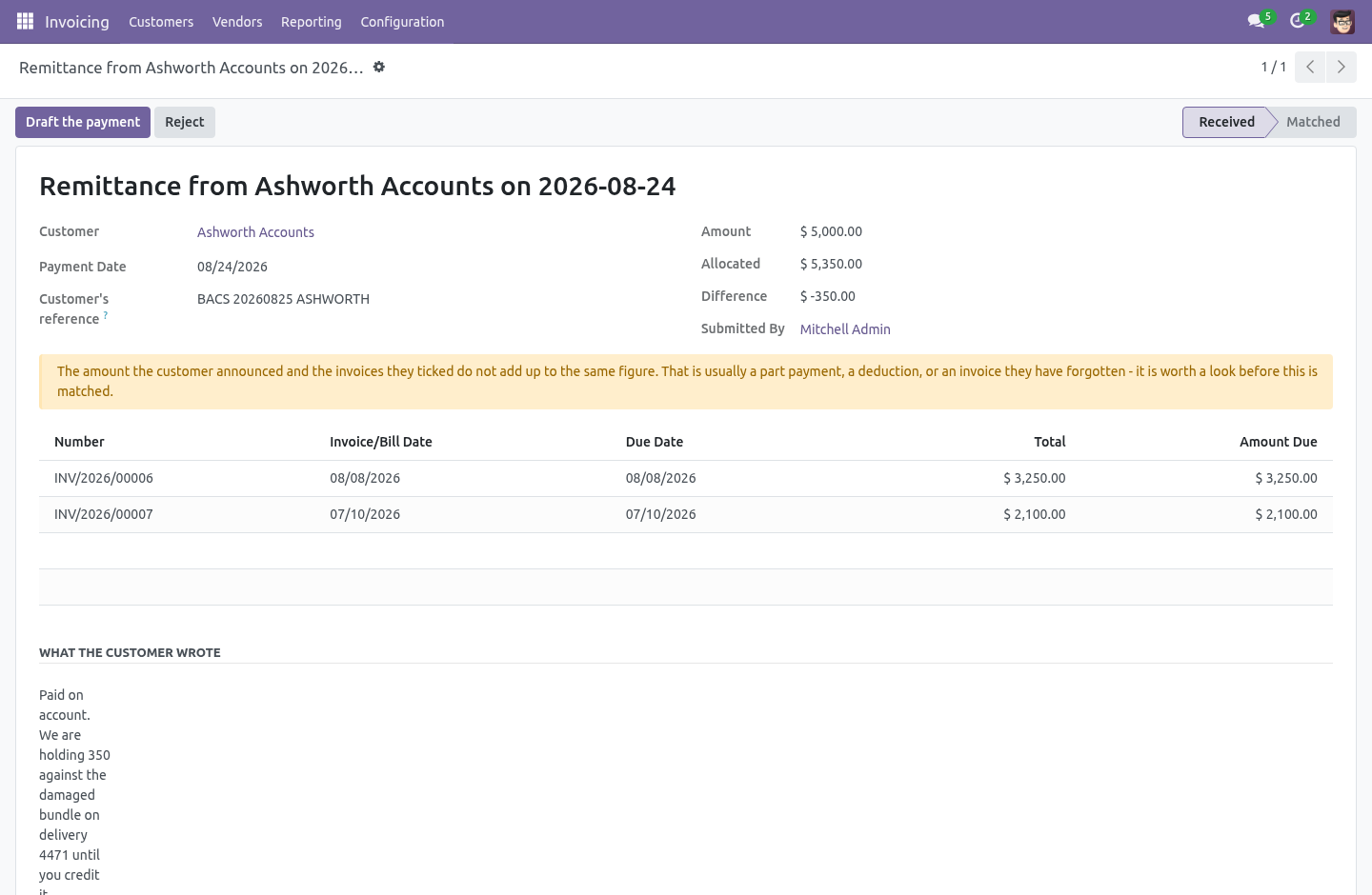 Remittance - bambooforge_customer_portal