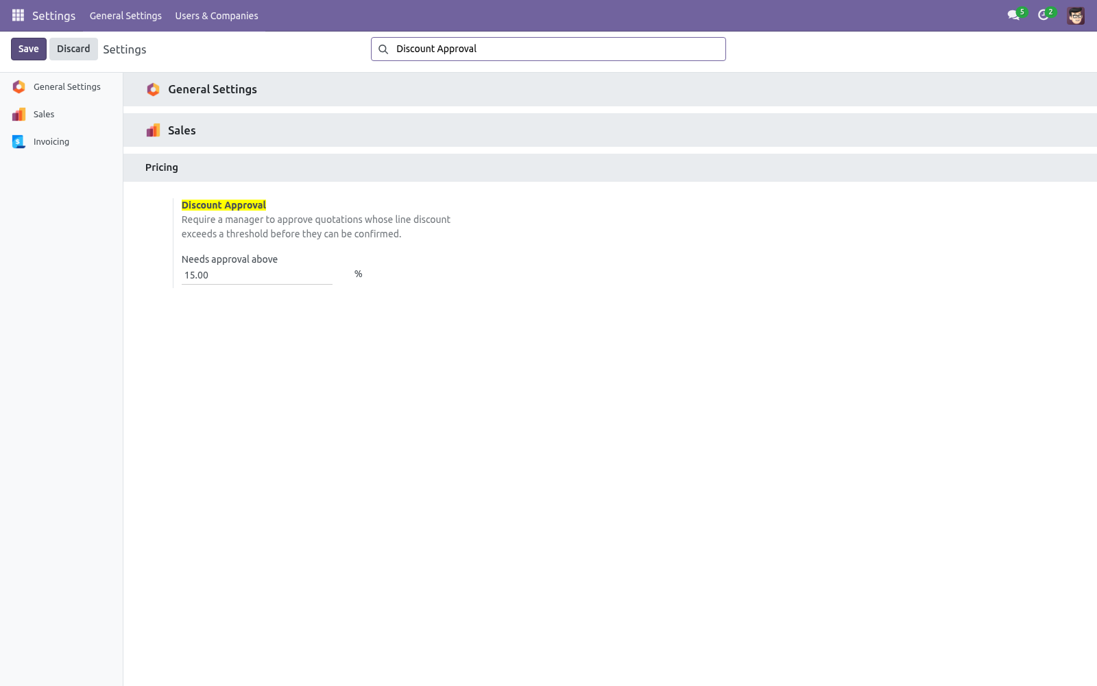 Settings - bambooforge_discount_approval