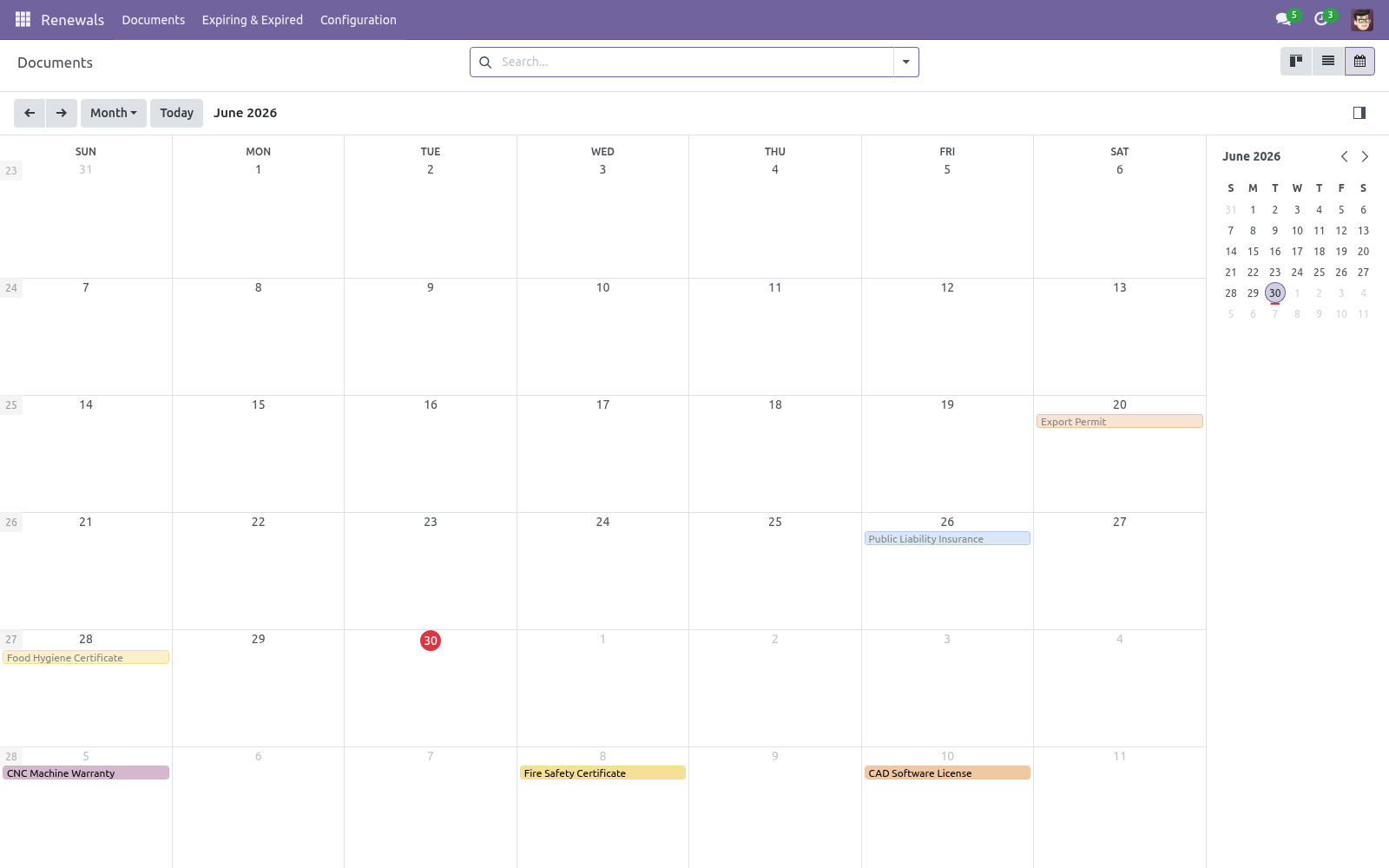 Calendar - bambooforge_expiry_reminder