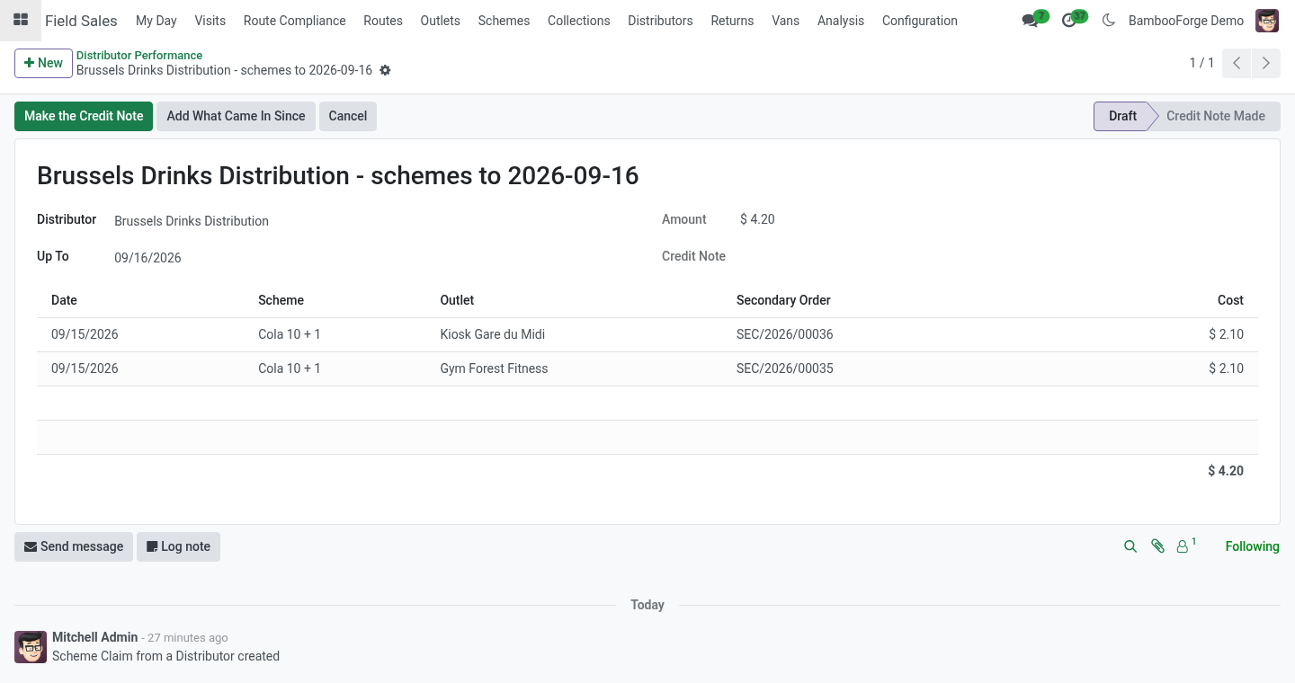 Claim - bambooforge_field_sales_distributor