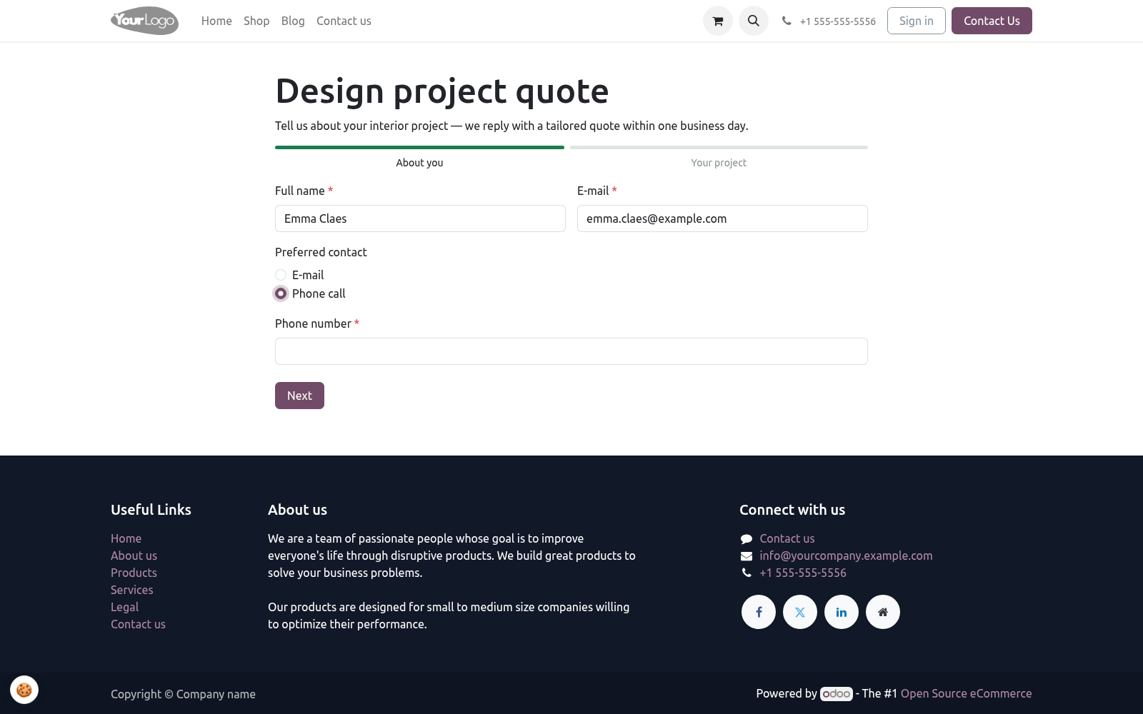 Form page - bambooforge_form_builder