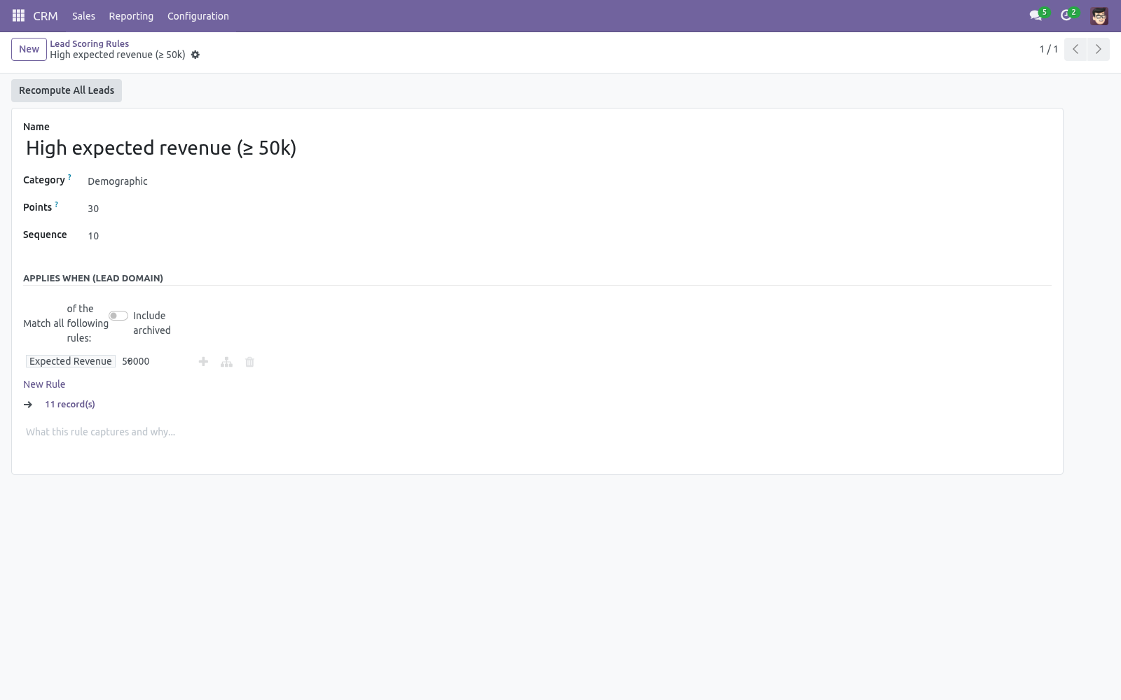 Rule form - bambooforge_lead_scoring