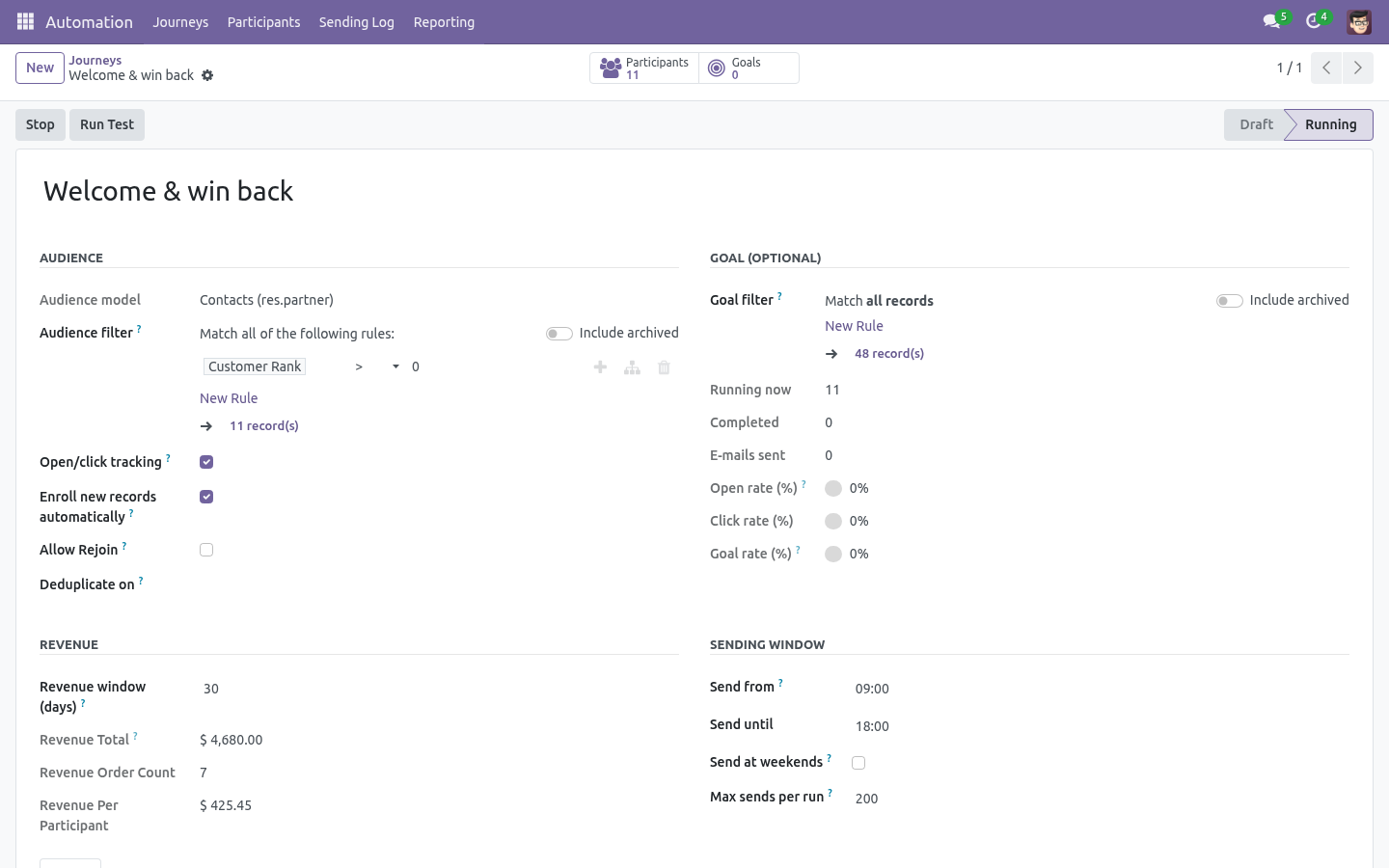 Journey revenue - bambooforge_marketing_automation