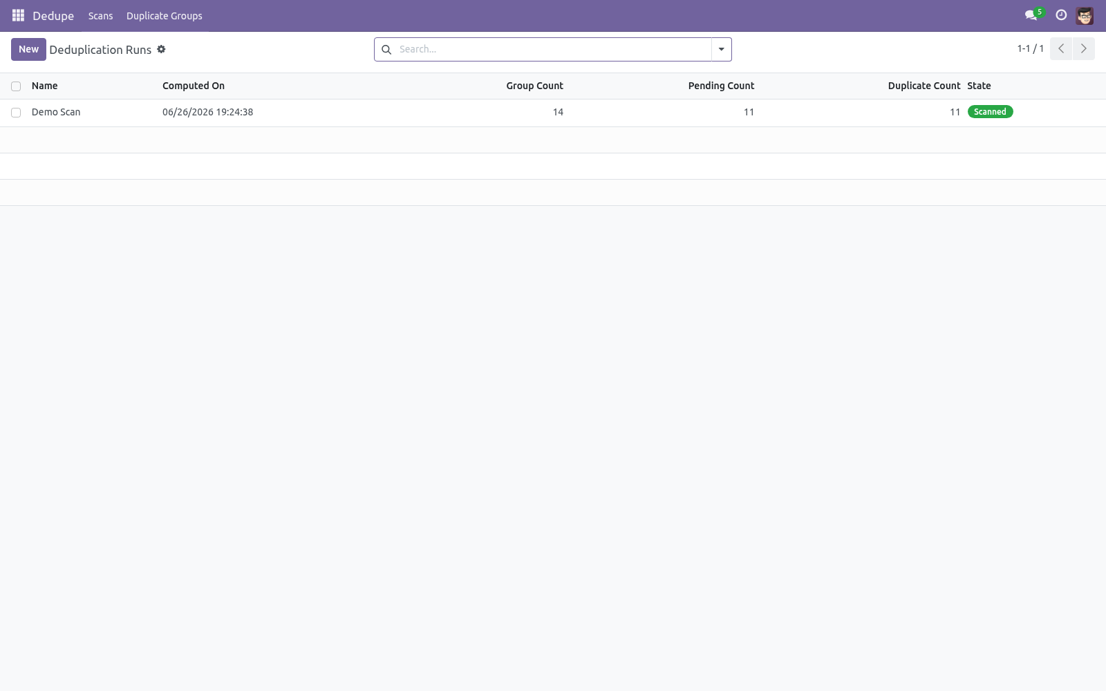 Runs list - bambooforge_partner_dedupe