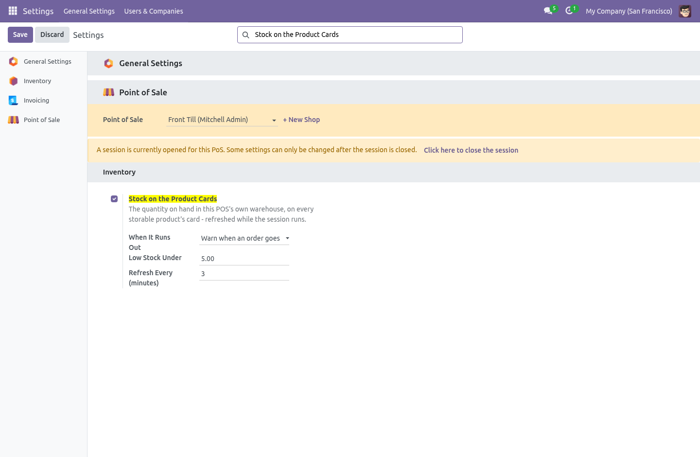 Settings - bambooforge_pos_stock