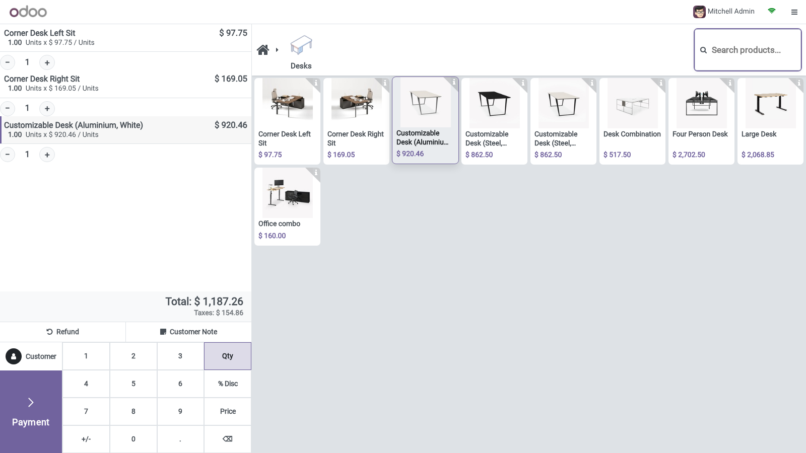 Shot product screen - bambooforge_pos_ui