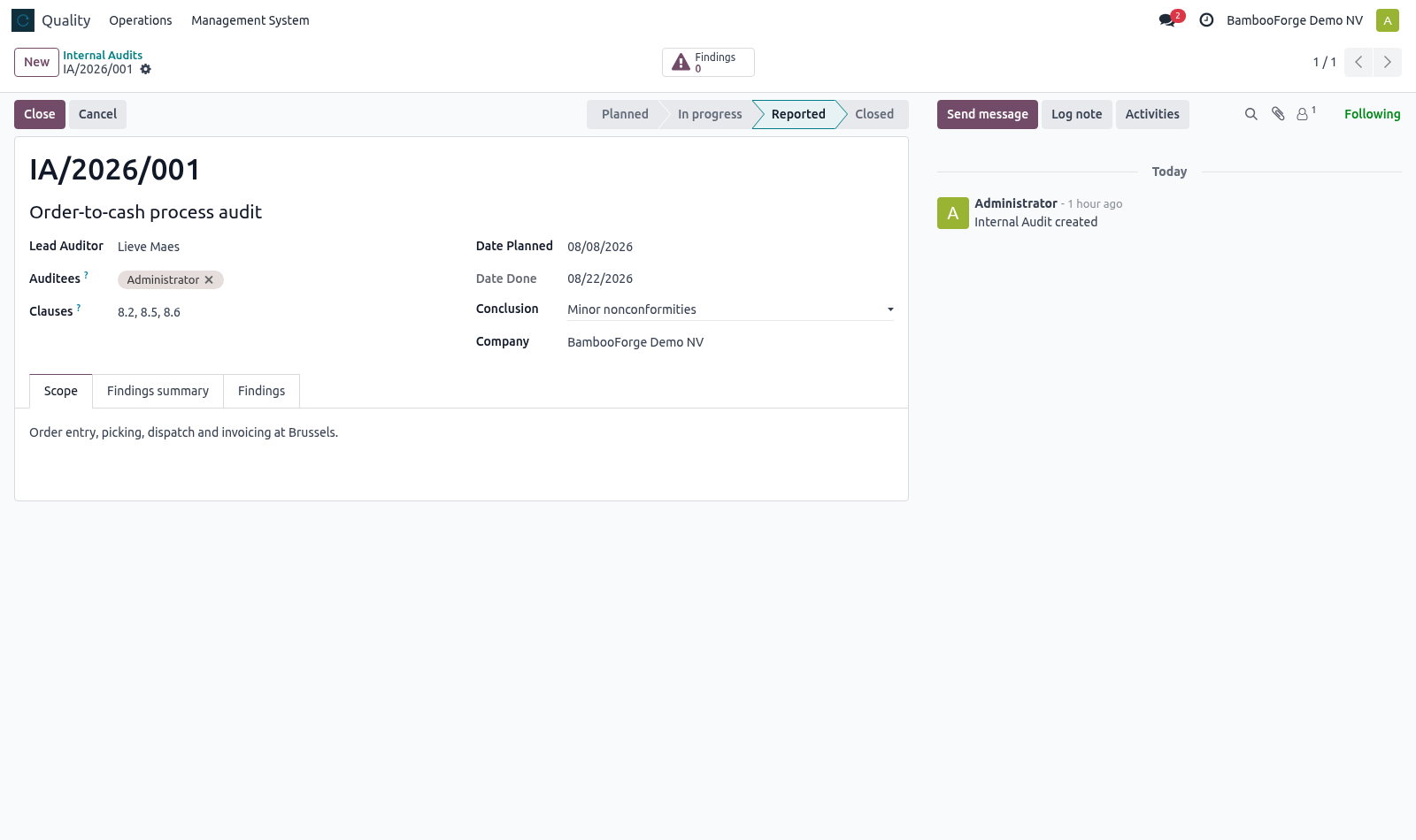 Audit - bambooforge_qms