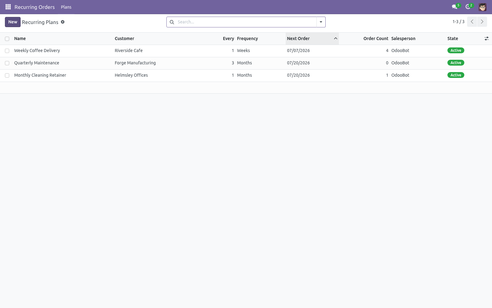 Plans list - bambooforge_recurring_order