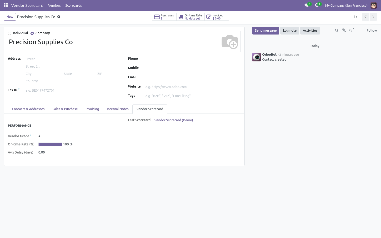 Vendor tab - bambooforge_vendor_scorecard