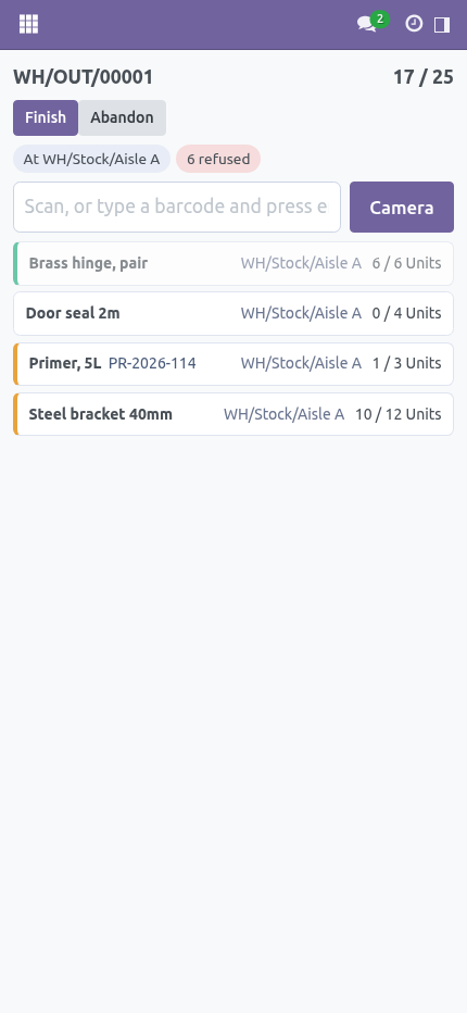 Scanning - bambooforge_wms_scan