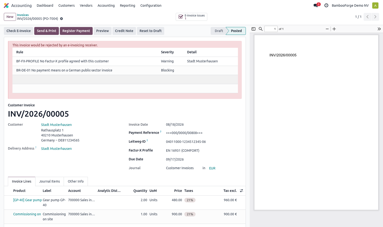 Invoice - bambooforge_xrechnung