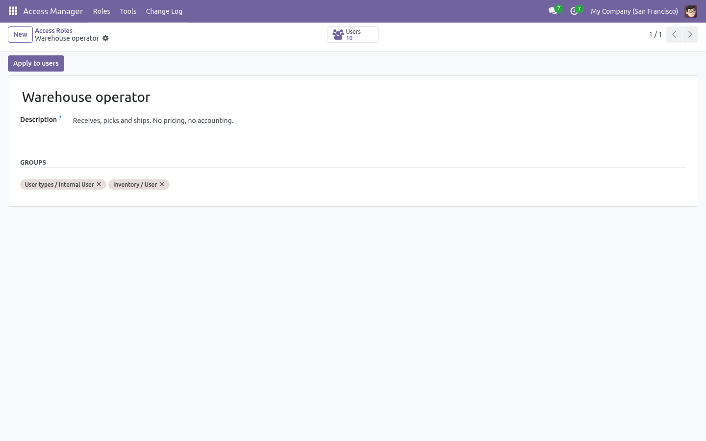 Role - bambooforge_access_manager