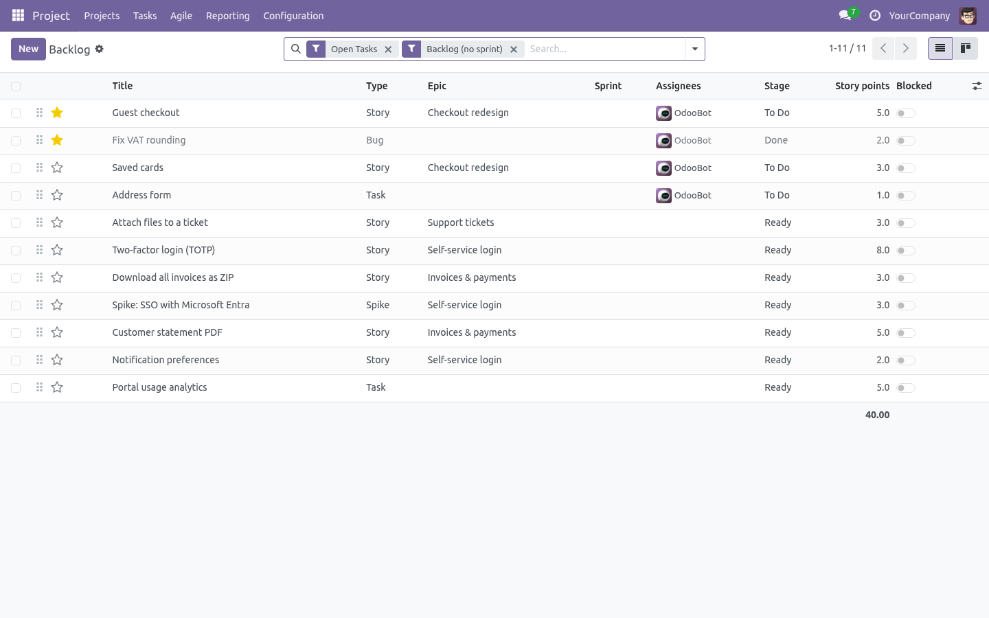 Backlog - bambooforge_agile