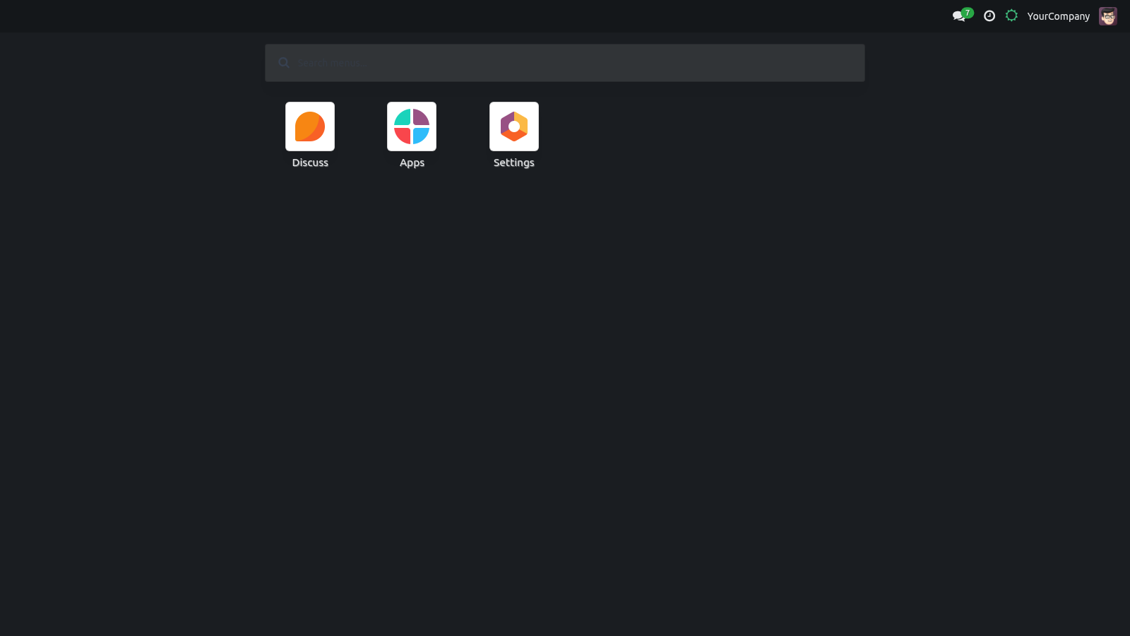 Shot home dark - bambooforge_backend_theme