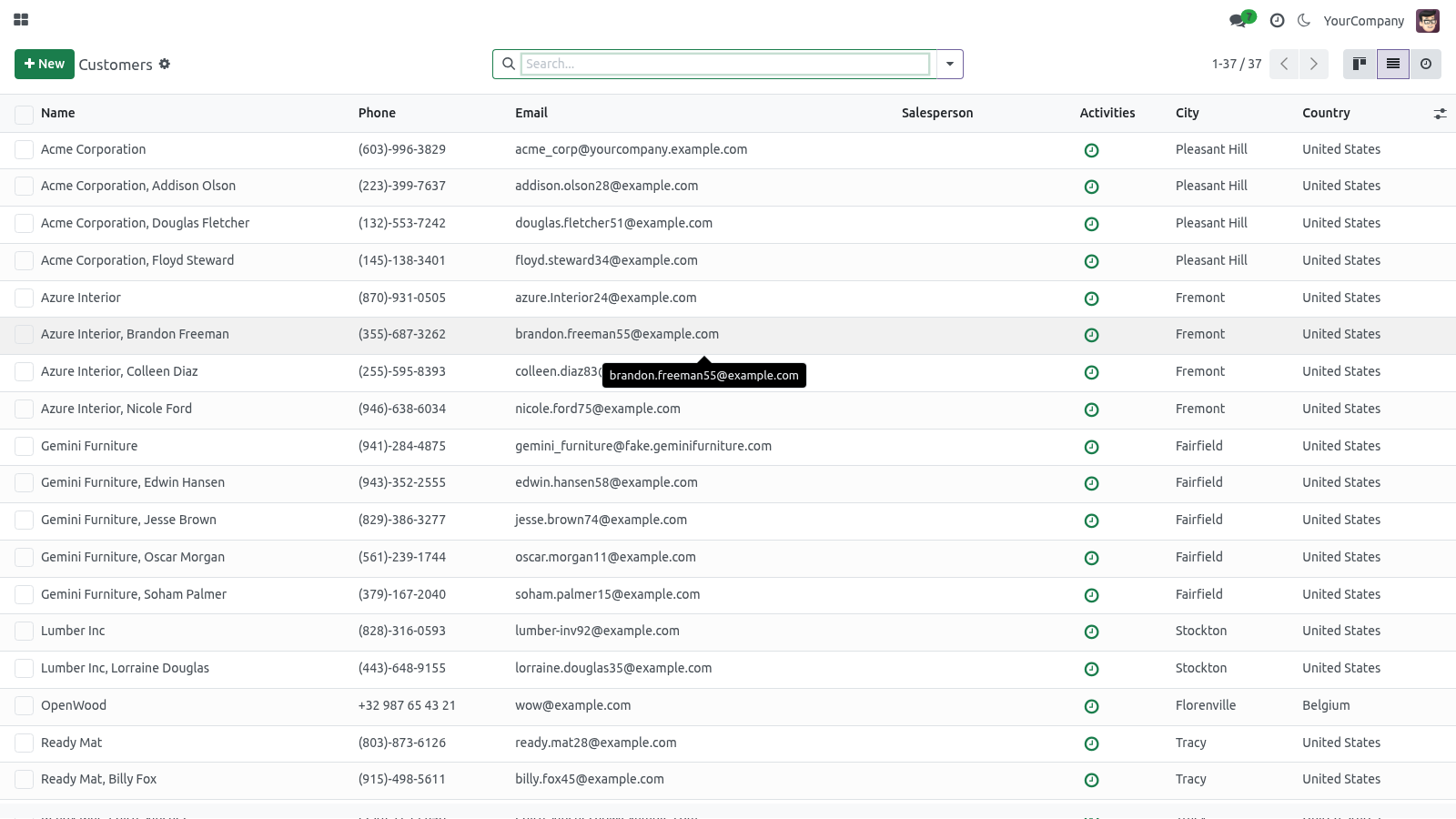 Shot list - bambooforge_backend_theme