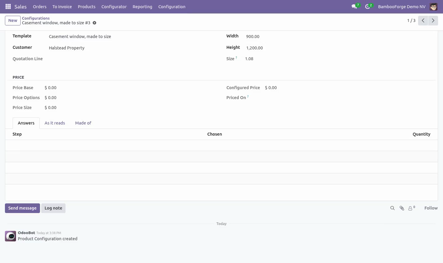 Configuration - bambooforge_cpq