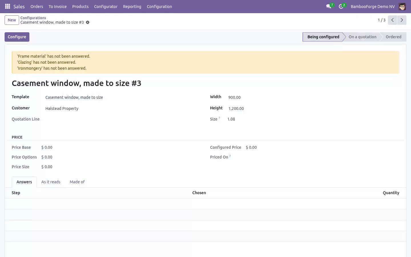 Configurator - bambooforge_cpq