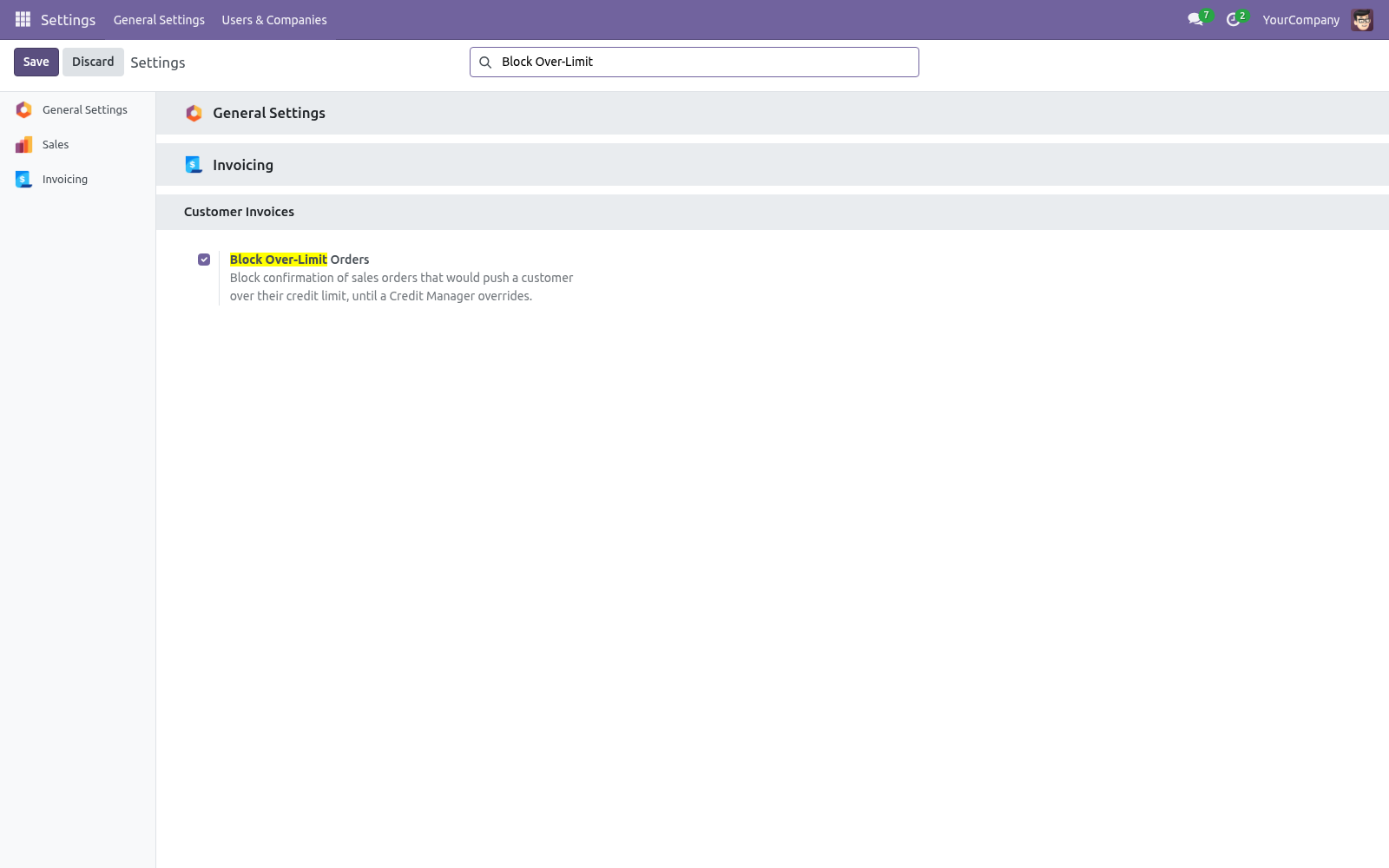 Settings - bambooforge_credit_limit