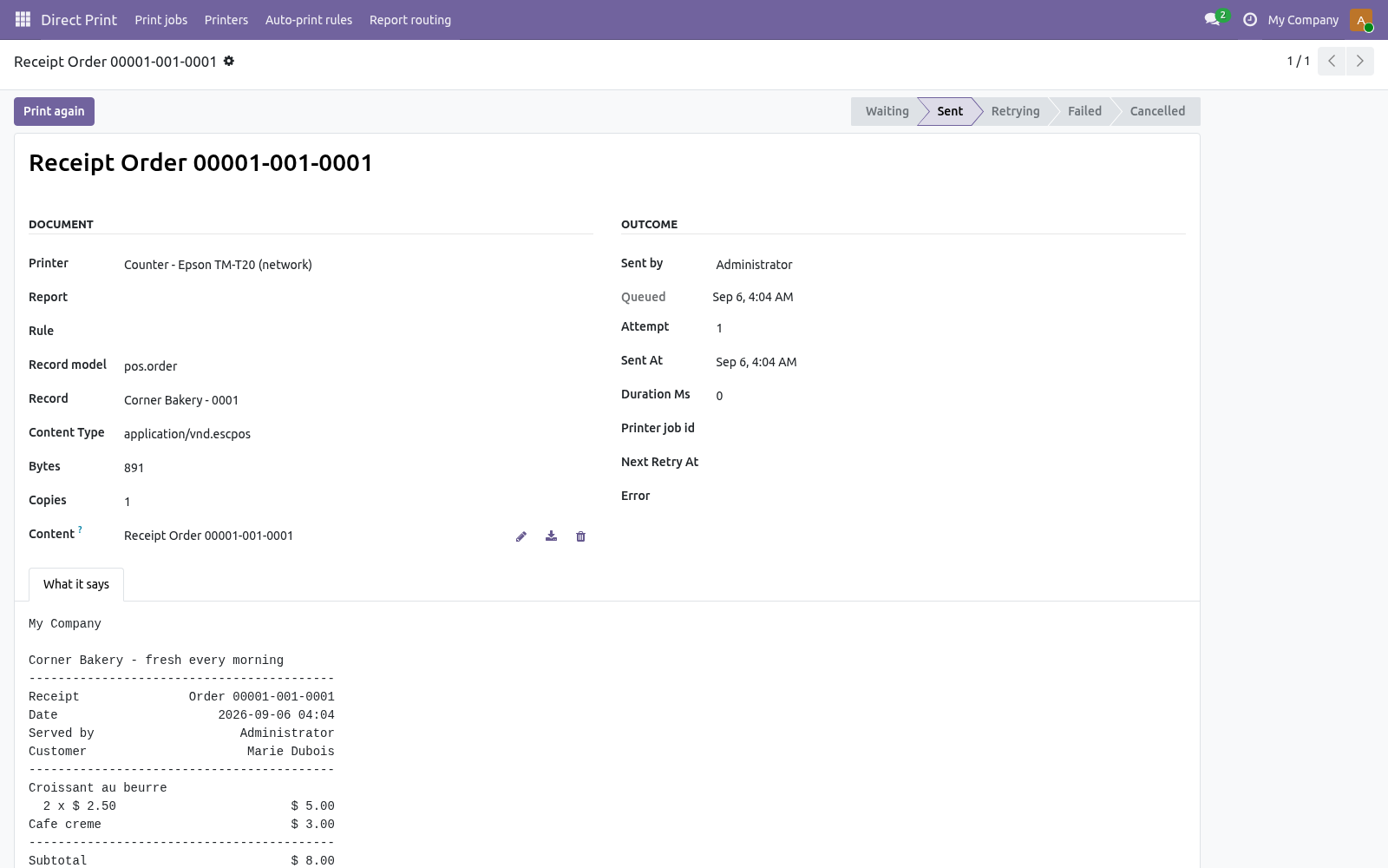 Receipt preview - bambooforge_direct_print