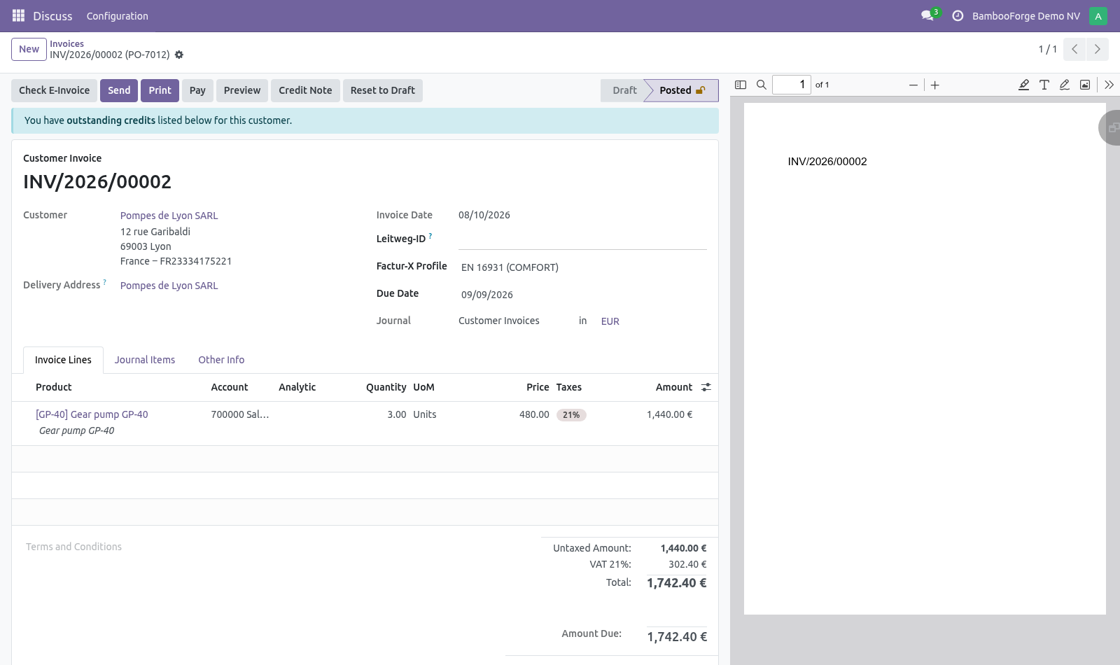 Invoice - bambooforge_facturx