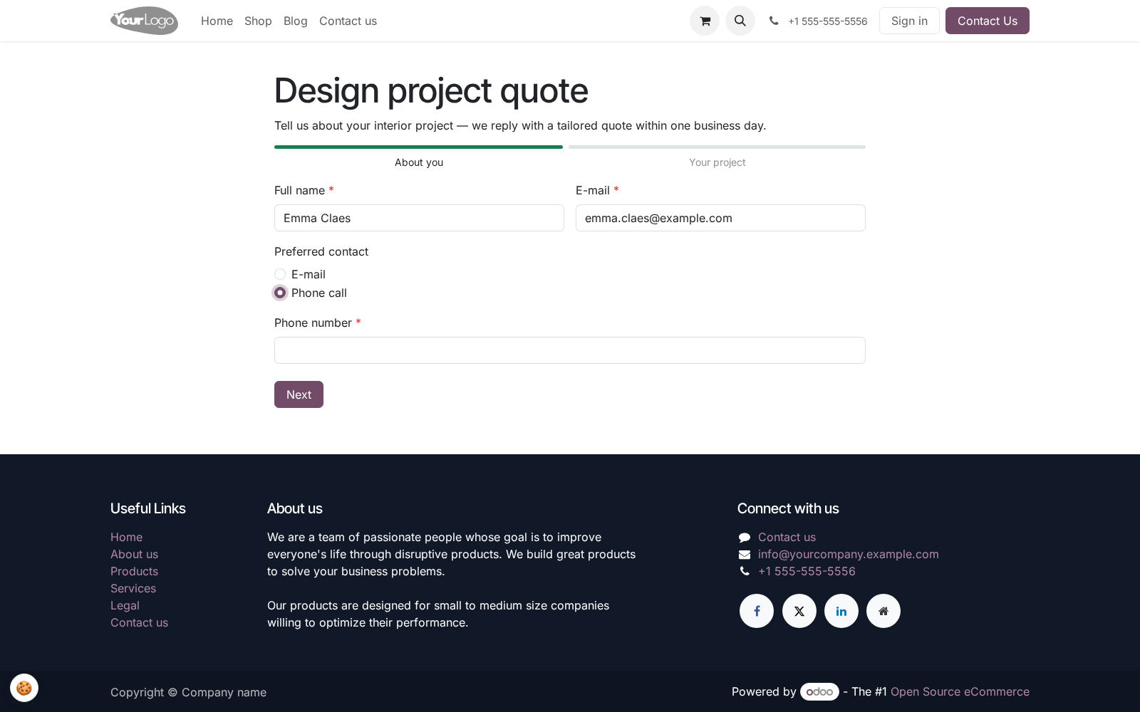 Form page - bambooforge_form_builder