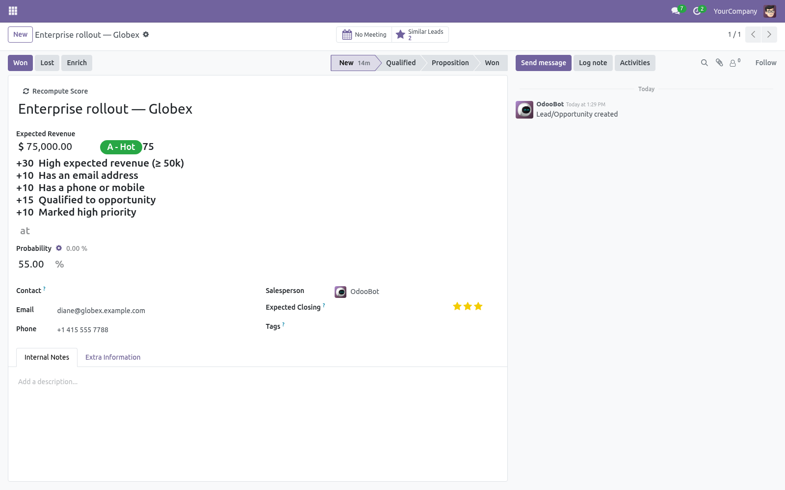 Lead form - bambooforge_lead_scoring