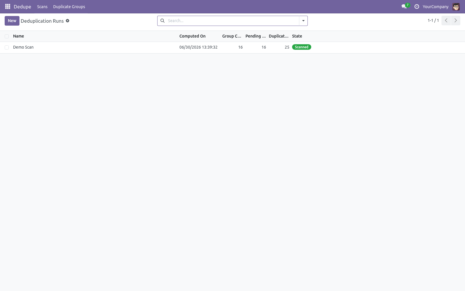 Runs list - bambooforge_partner_dedupe