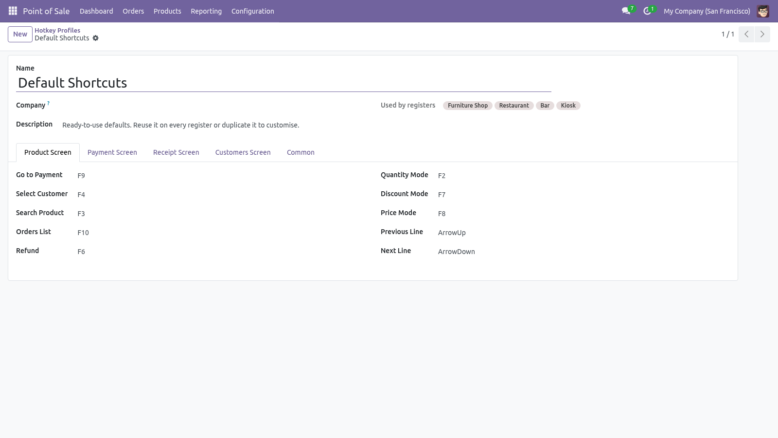 Shot profile - bambooforge_pos_hotkeys