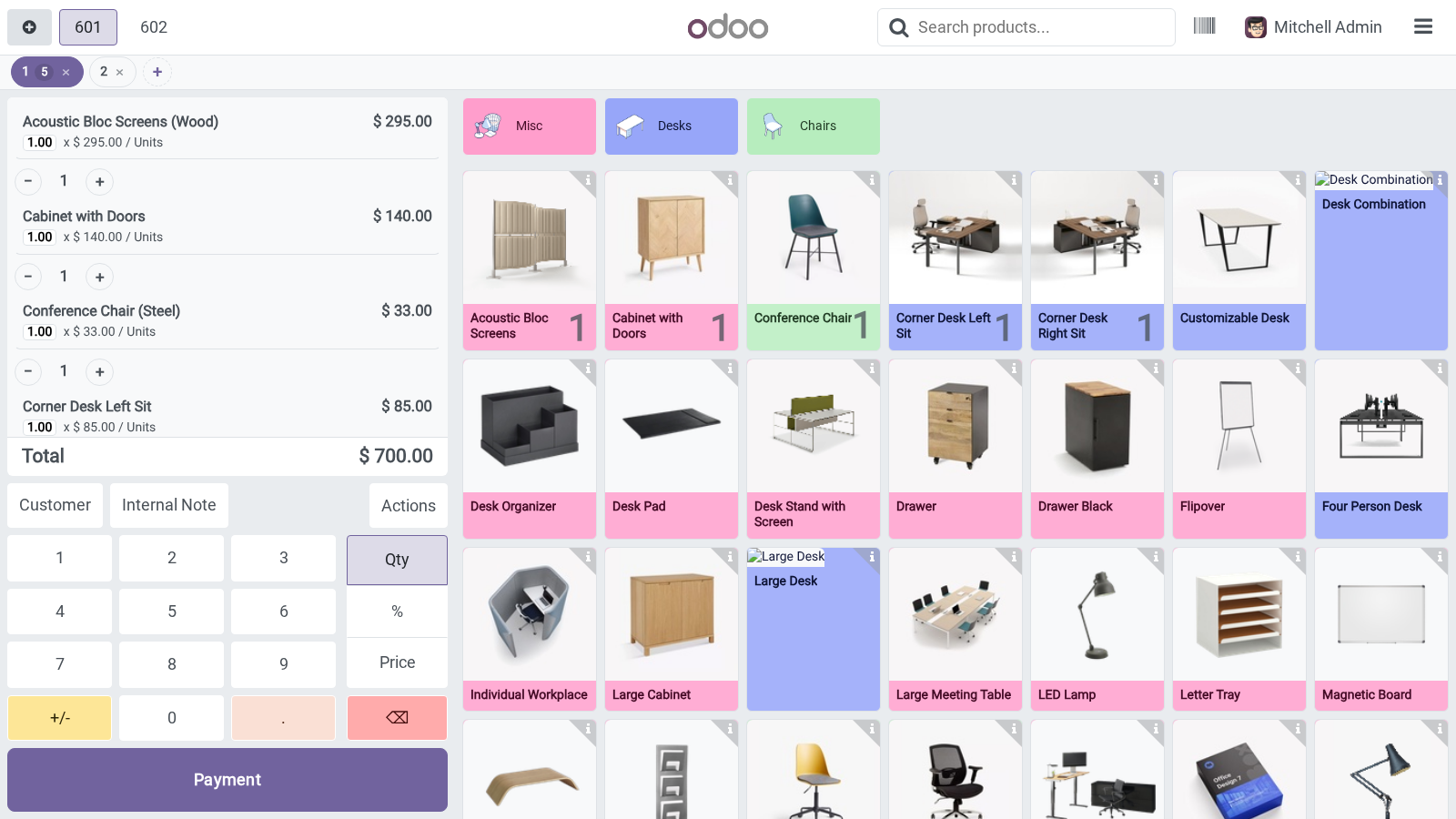 Shot product screen - bambooforge_pos_ui