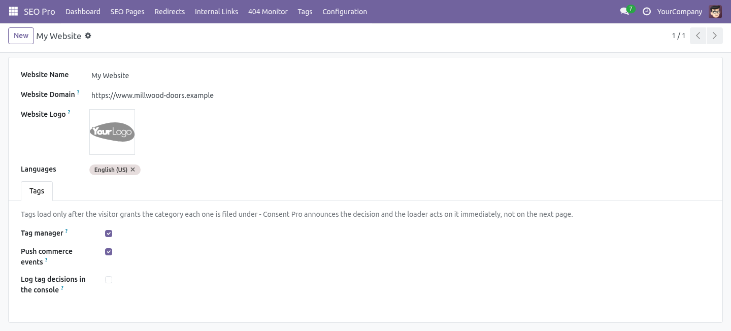 Settings - bambooforge_tag_manager
