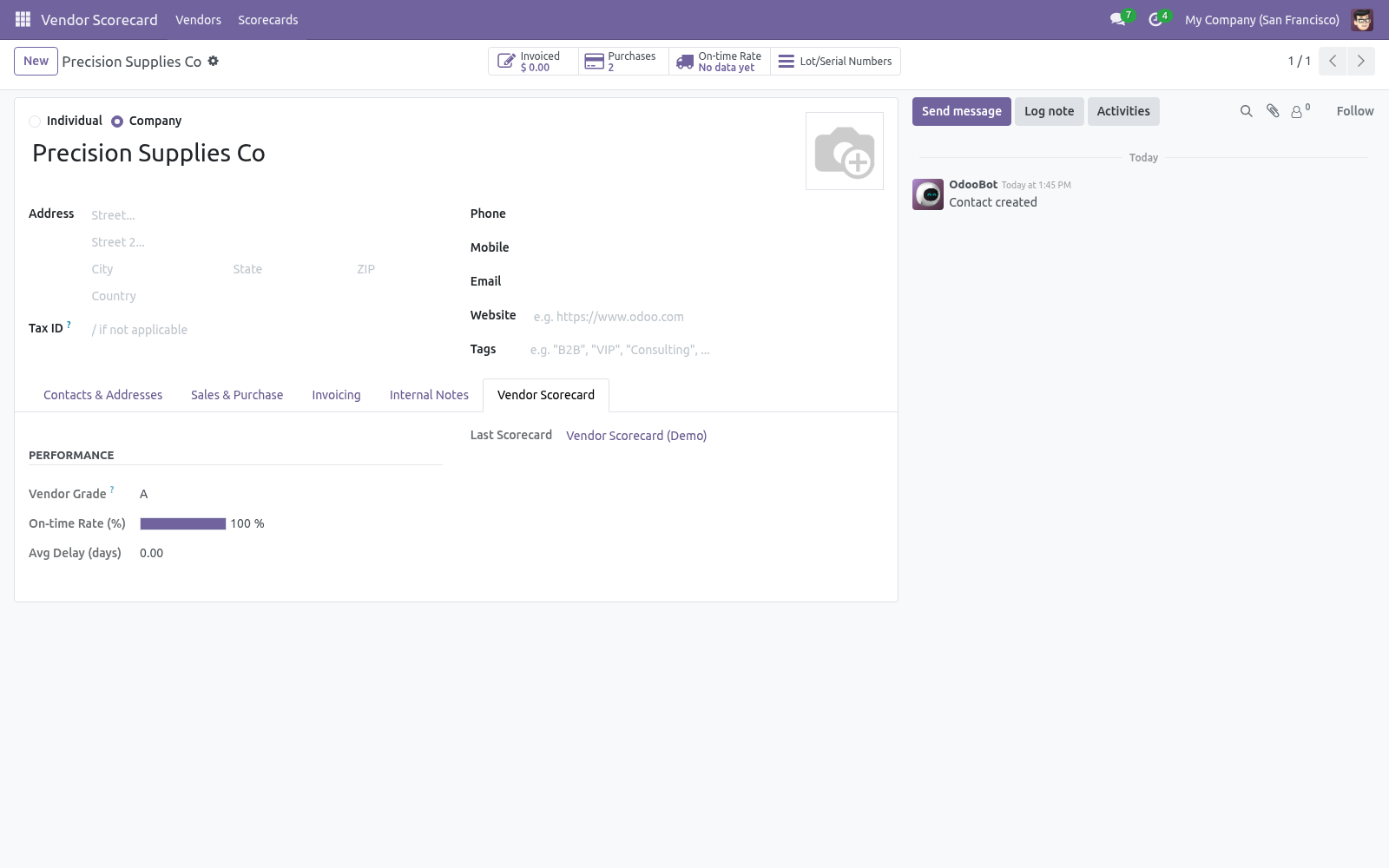 Vendor tab - bambooforge_vendor_scorecard