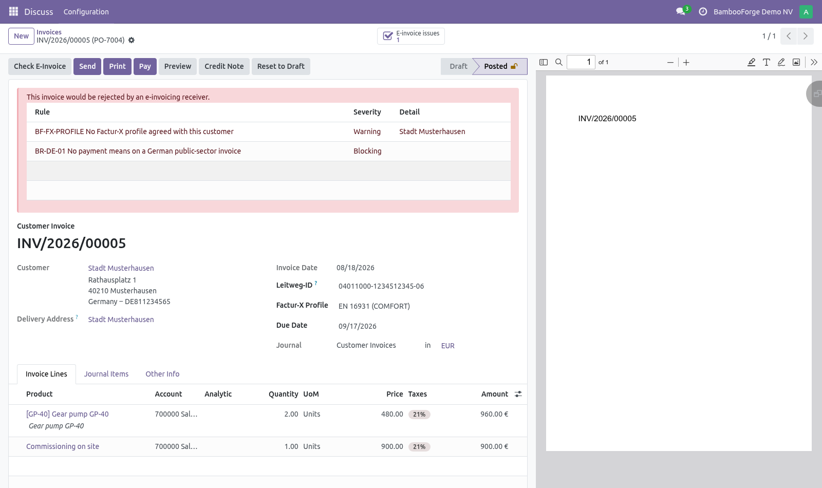 Invoice - bambooforge_xrechnung