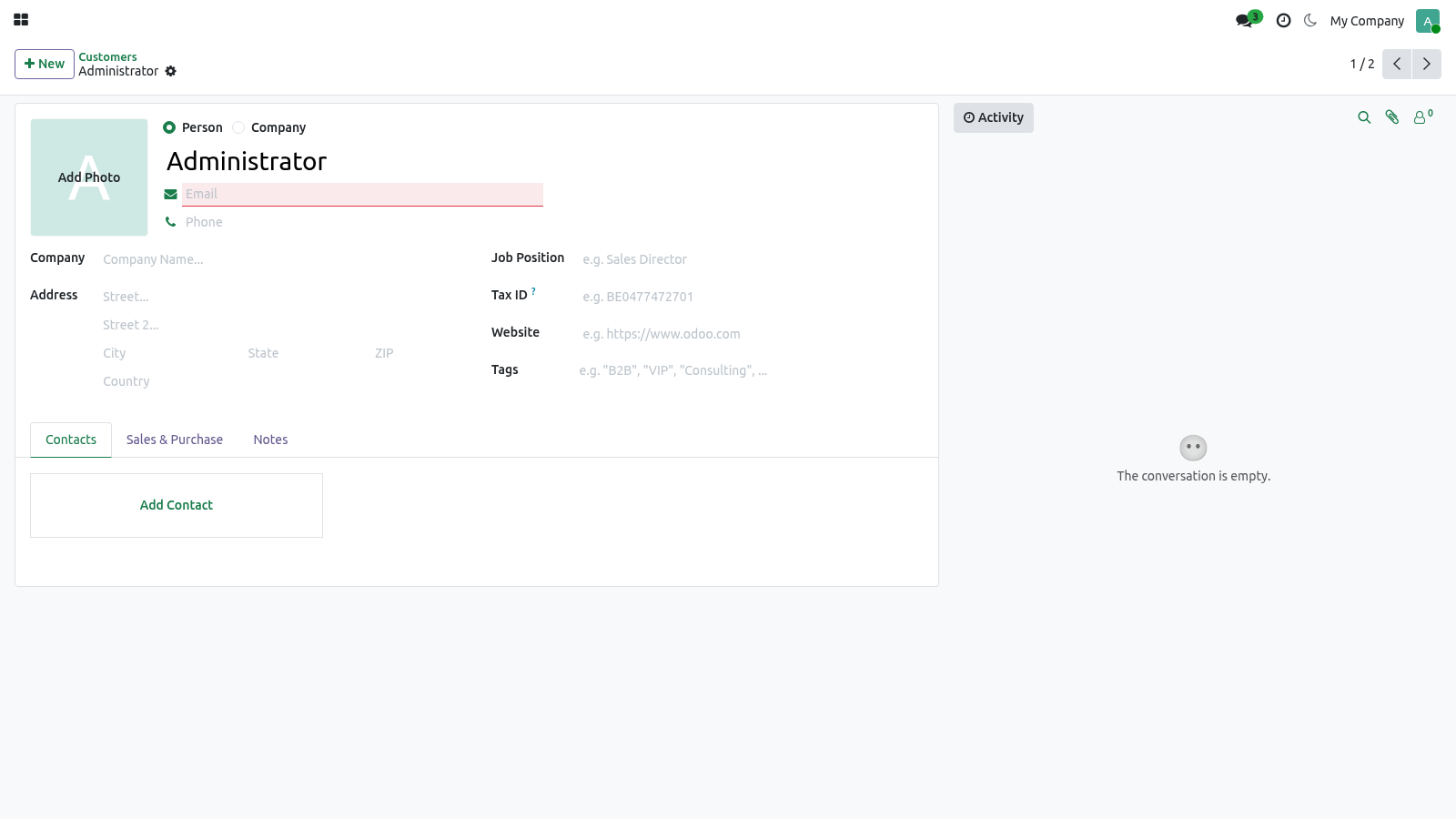 Shot form - bambooforge_backend_theme
