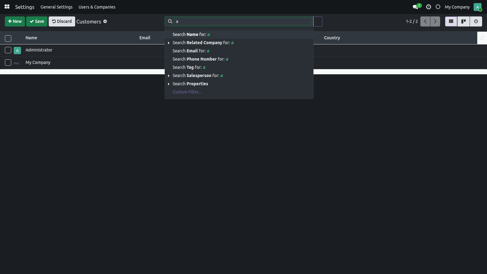 Shot search - bambooforge_backend_theme