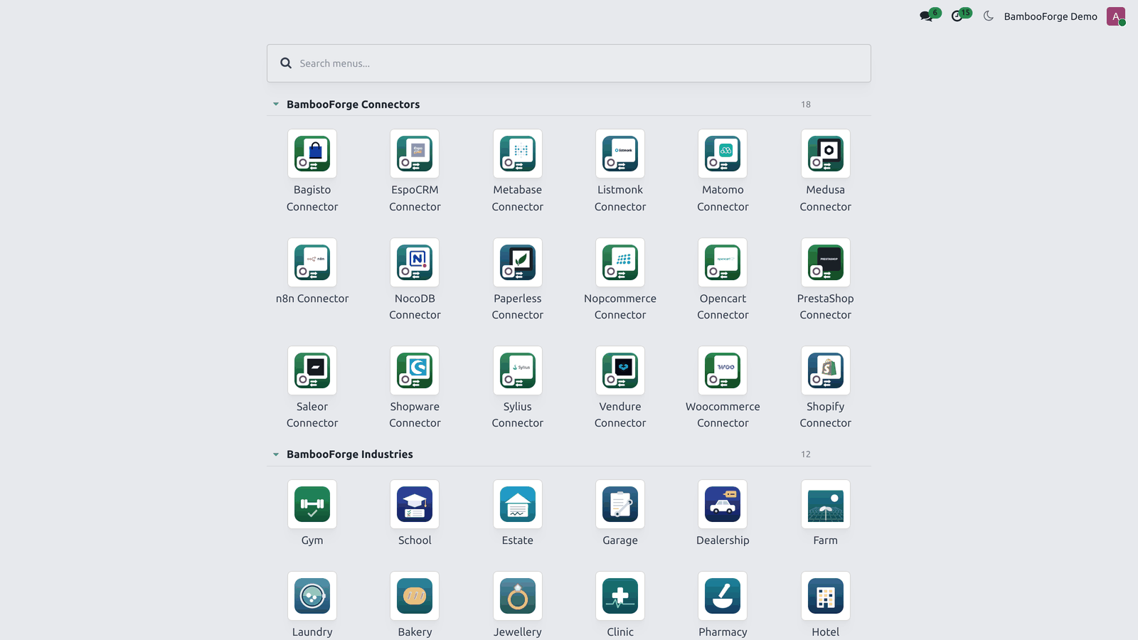 02 home menu - bambooforge_backend_theme_website