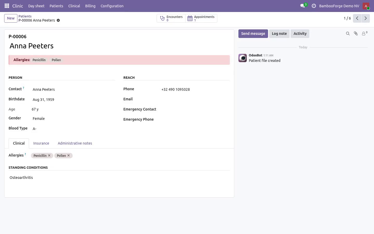 Daysheet - bambooforge_clinic