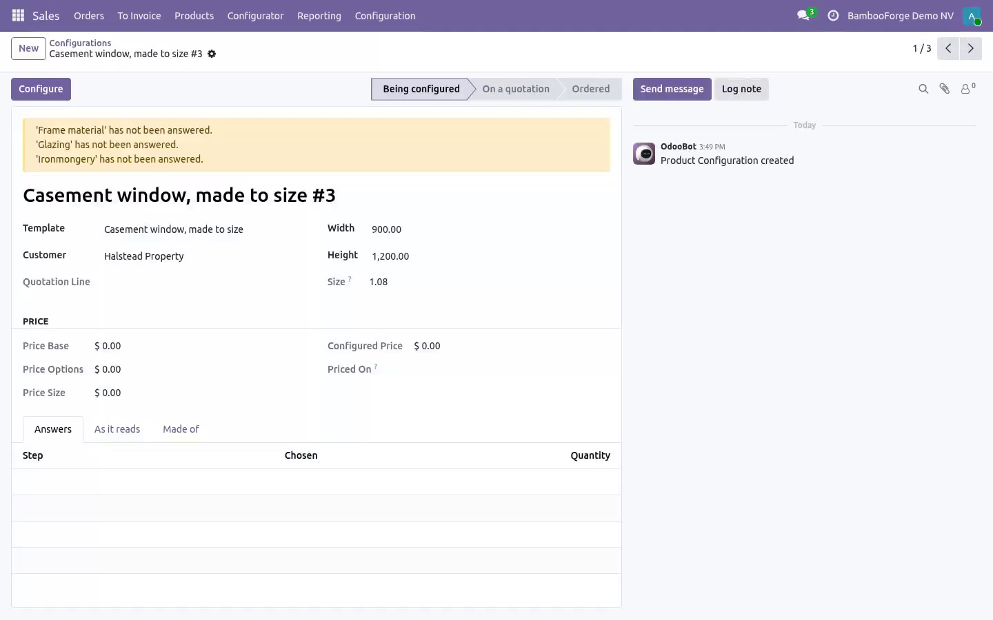 Configurator - bambooforge_cpq