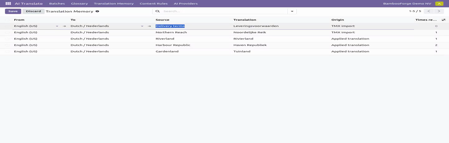 Memory - bambooforge_translation_memory